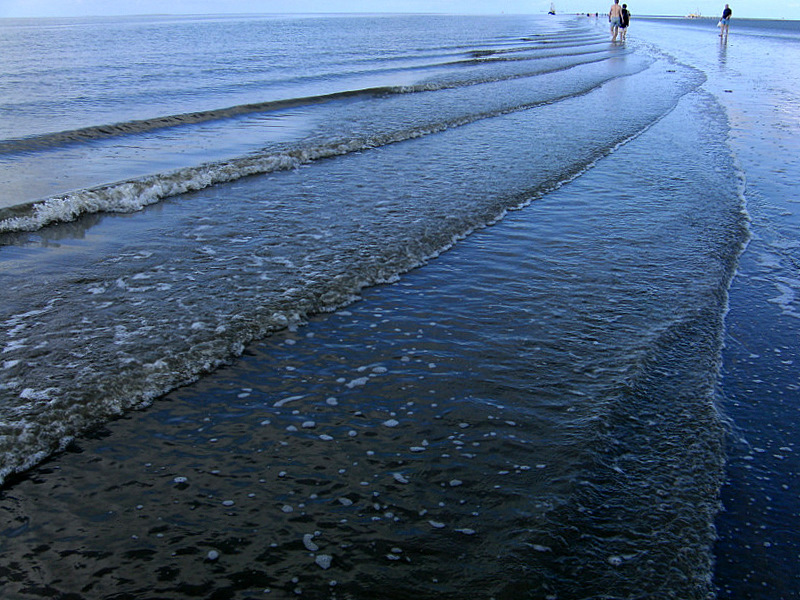 Das Wasser drängt zurück