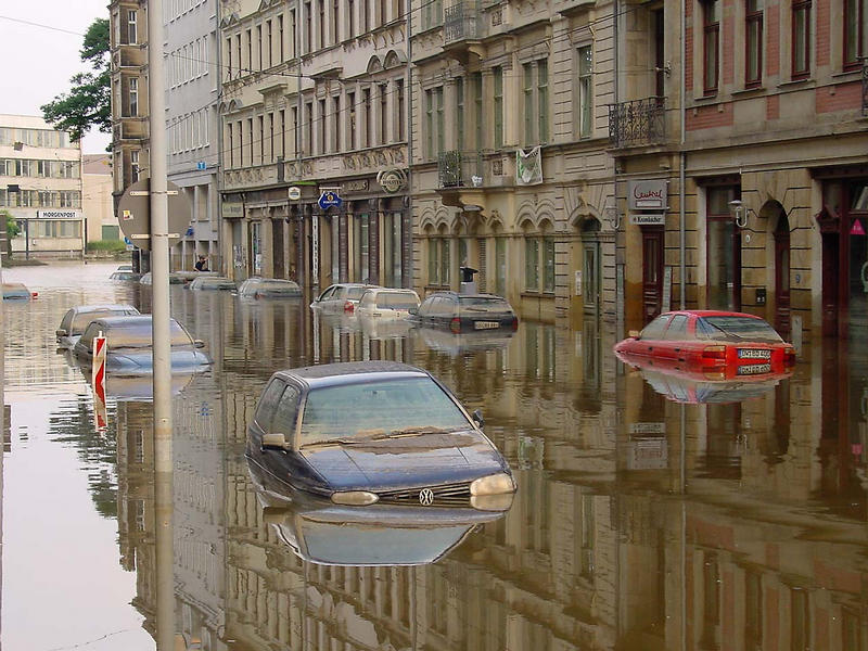 Das Wasser geht zurück