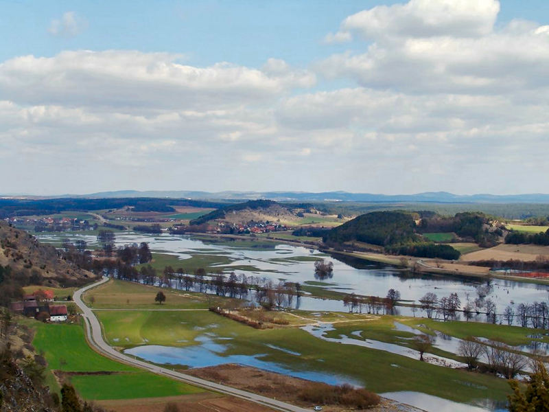 Das Wasser geht zurück !