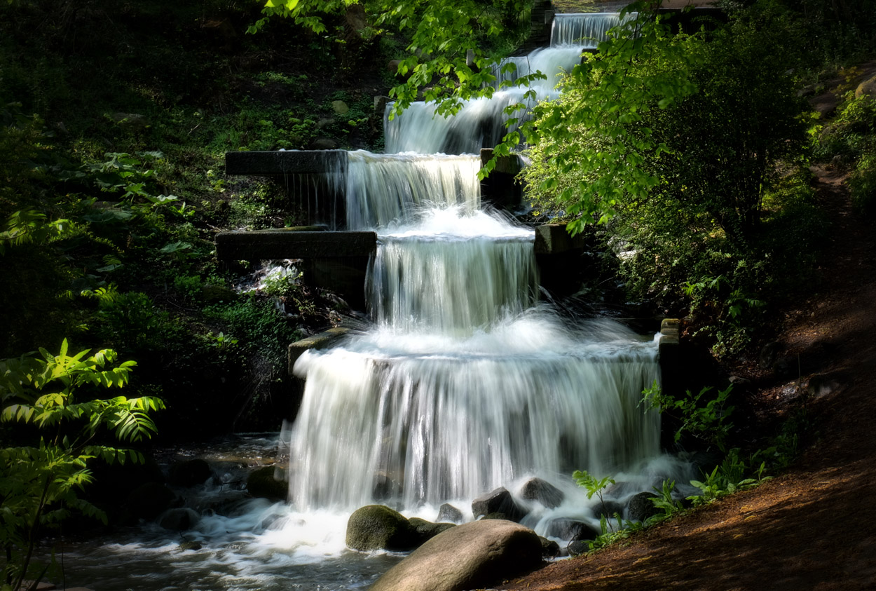 das Wasser läuft wieder im Park