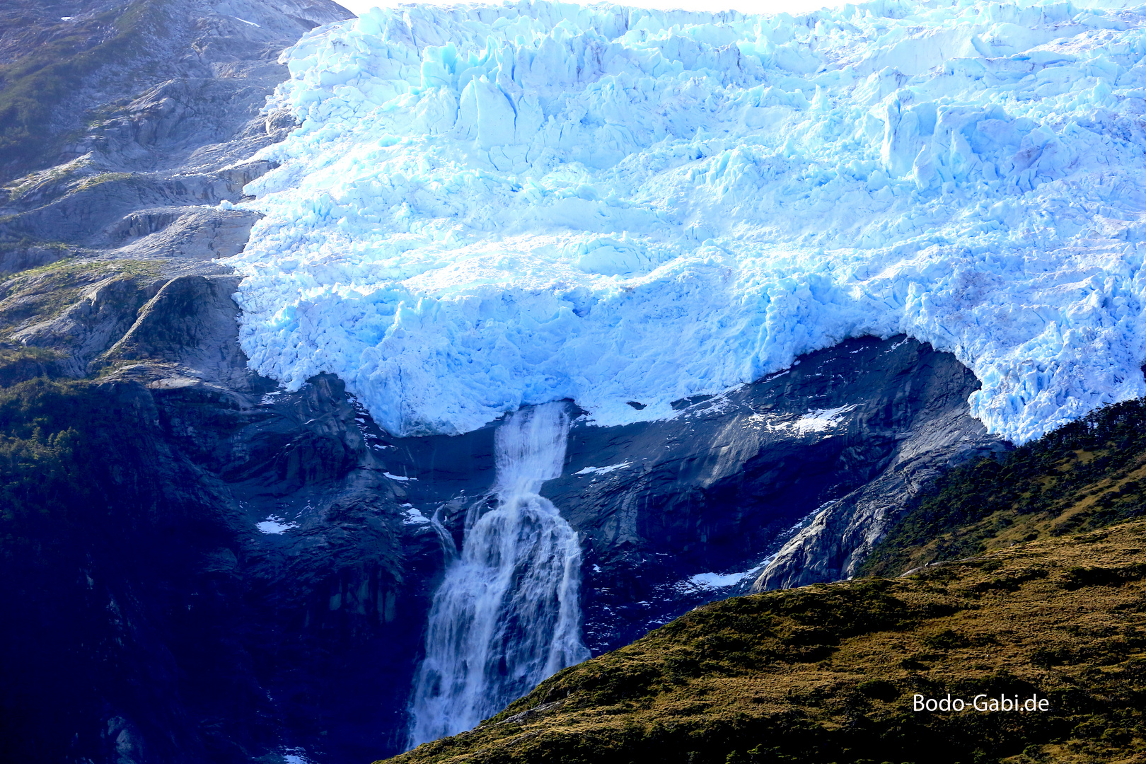 Das Wasser unter dem Gletscher
