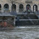 Das Wasser zieht sich zurück