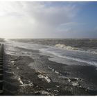 Das Wasser zieht sich zurück...Sturmflut in Norddeich