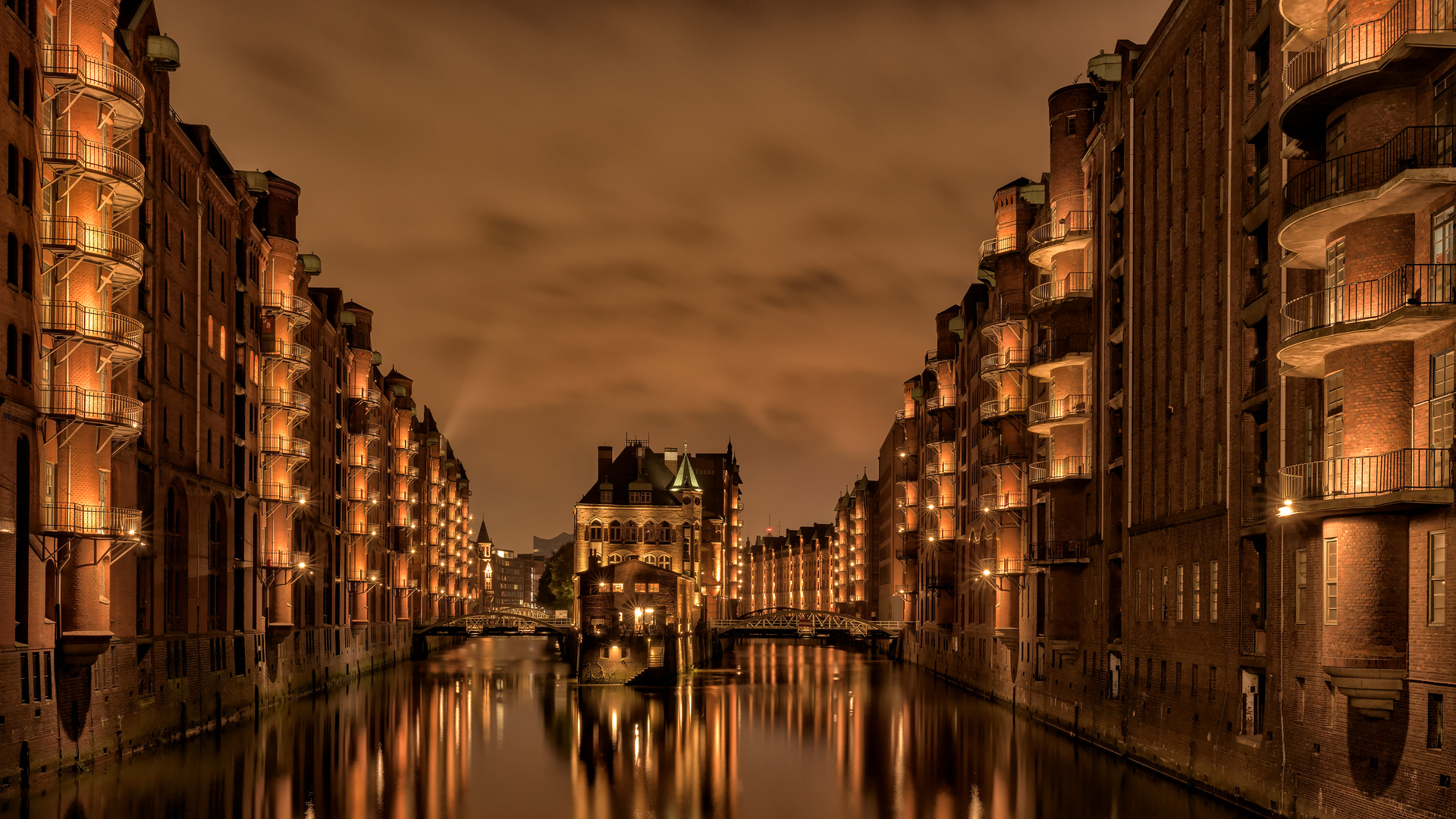 Das Wasserschloss Hamburg in der Speicherstadt