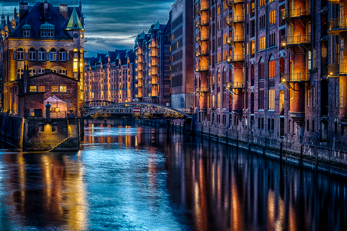 Das Wasserschloss in der Hamburger Speicherstadt