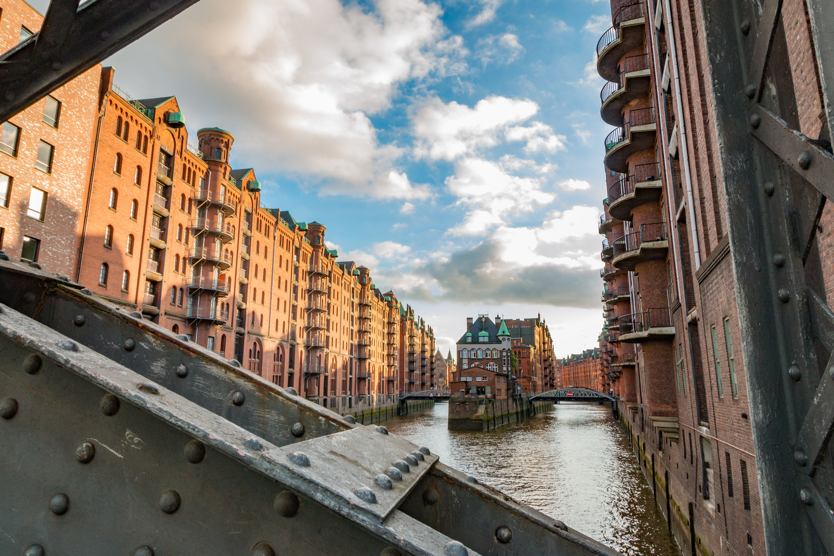 Das Wasserschloss in der Speicherstadt. 