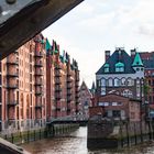 Das Wasserschloss in der Speicherstadt. 