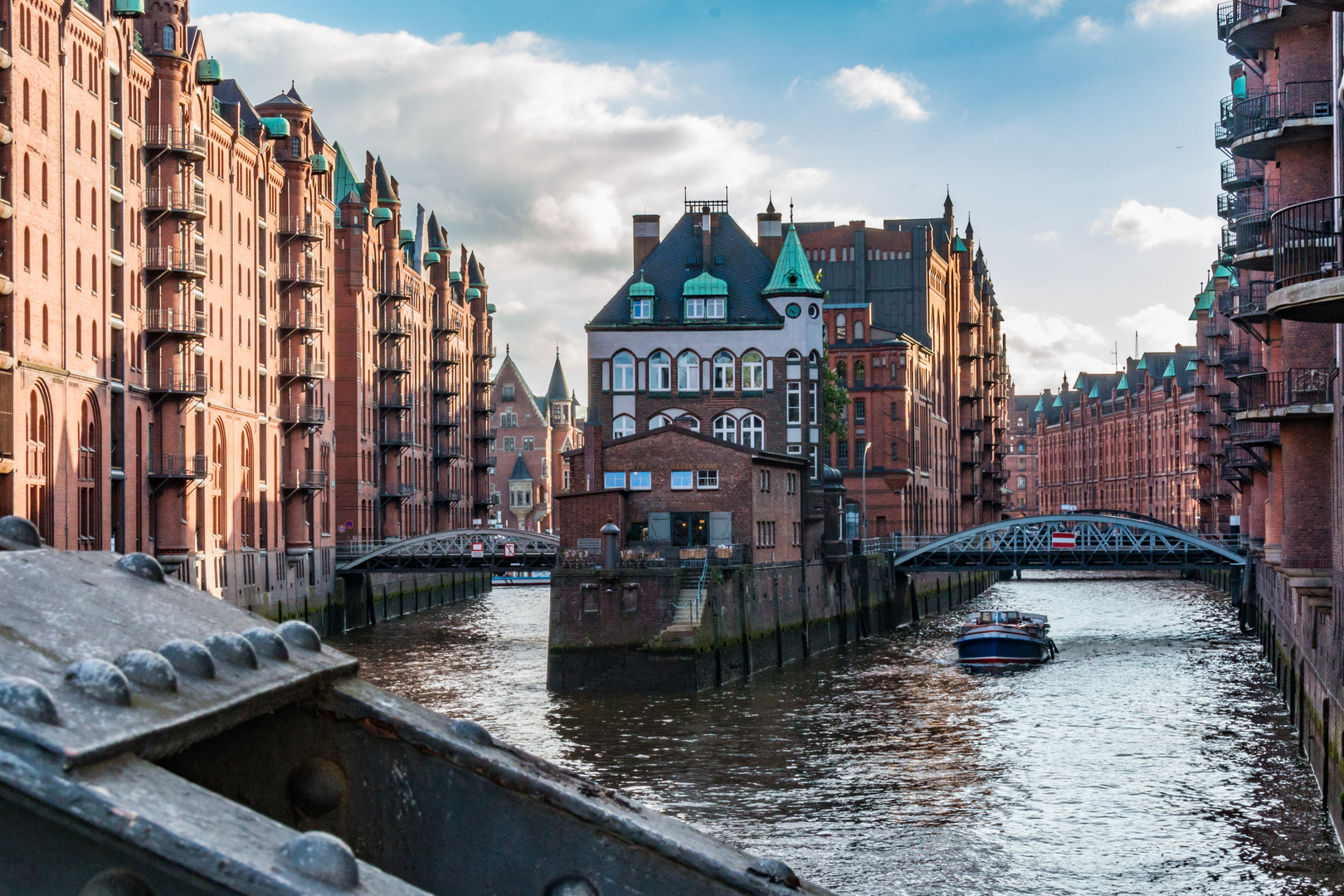 Das Wasserschloss in der Speicherstadt. 