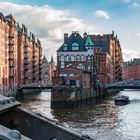 Das Wasserschloss in der Speicherstadt. 