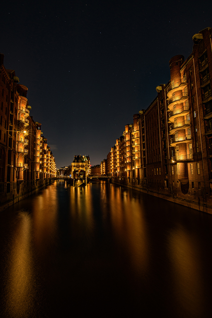 Das Wasserschloss in der Speicherstadt Hamburg