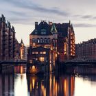 Das Wasserschloss in der Speicherstadt in Hamburg