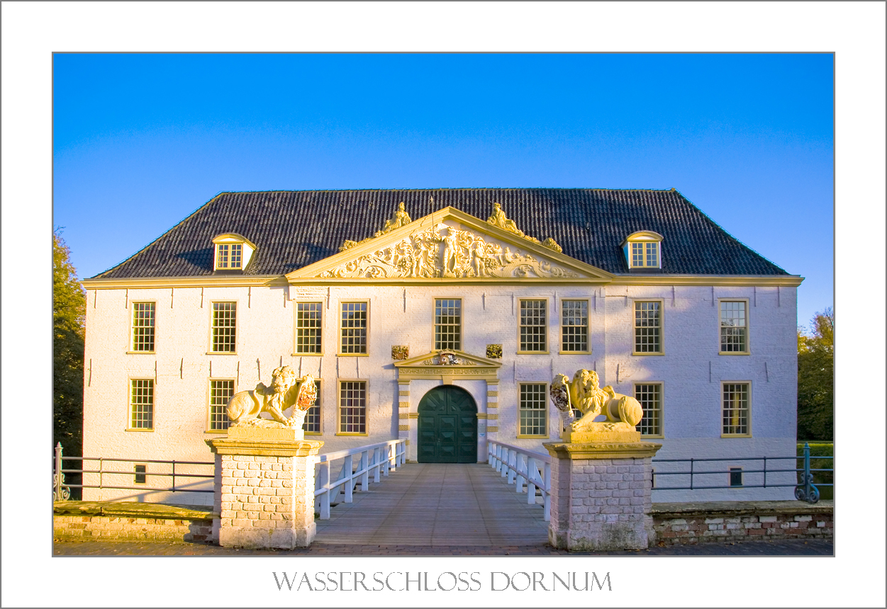 Das Wasserschloss in Dornum (Ostfriesland)