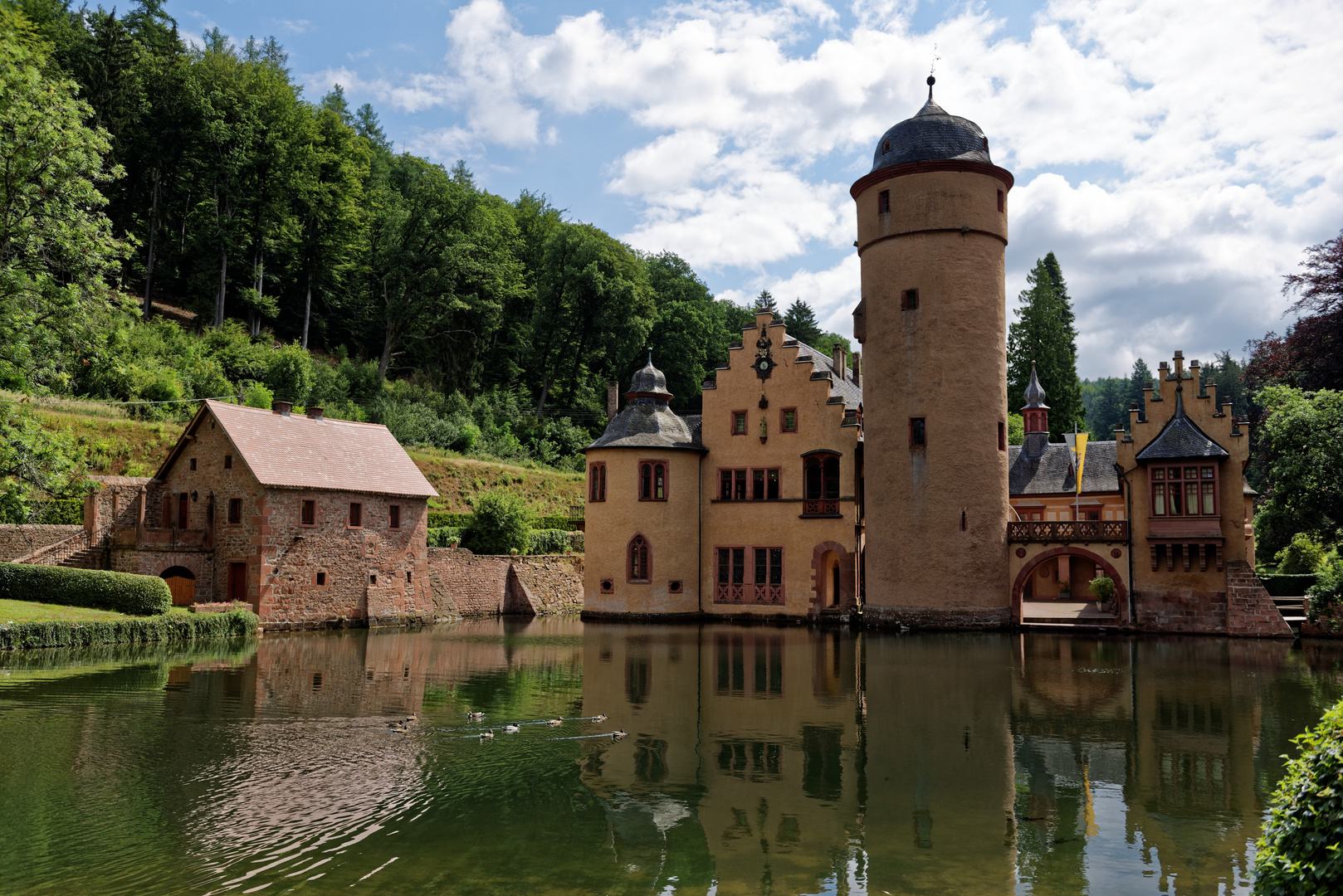 Das Wasserschloss Mespelbrunn im Spessart