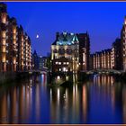 Das Wasserschloss von Hamburg in Romantik