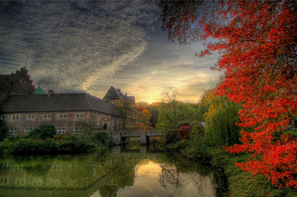 Das Wasserschloss Wittringen in Gladbeck. by Rainer Bolik 