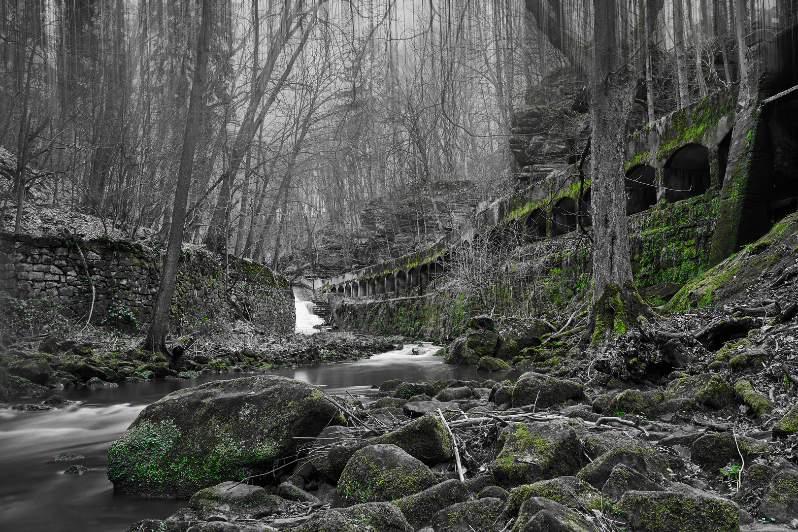 Das Wasserwerk im Tal