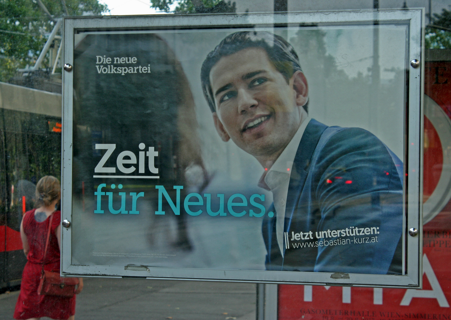 Das Watschengesicht macht Wahlwerbung