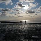 Das Watt von seiner schönsten Seite. Abendstimmung in Norddeich