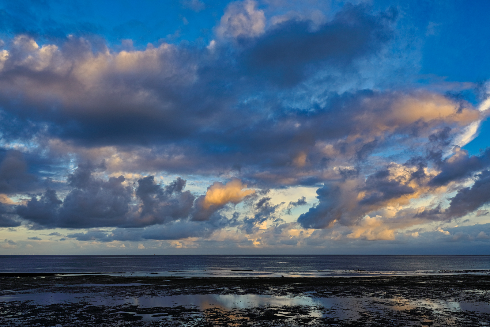 das Wattenmeer bei Ebbe