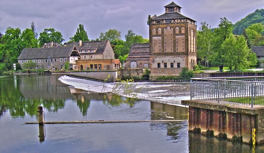 Das Wehr in Bad Kösen