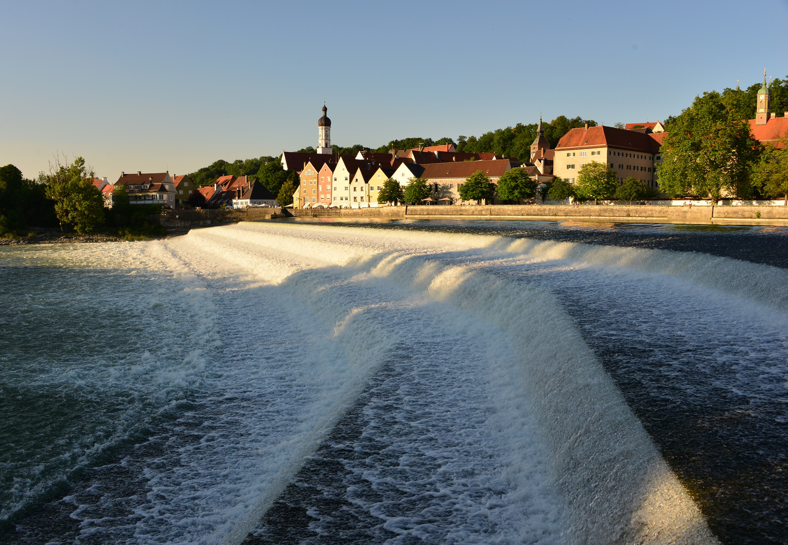 Das Wehr in Landsberg am Lech