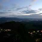 Das Weschnitztal bei Dämmerung