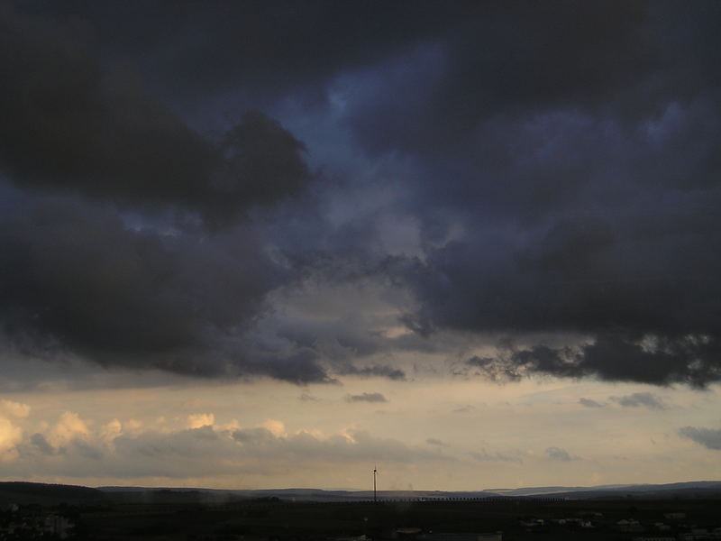 Das Wetter hier ist gerade echt gewaltig!