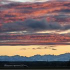 Das Wettersteingebirge von Münchens Süden aus