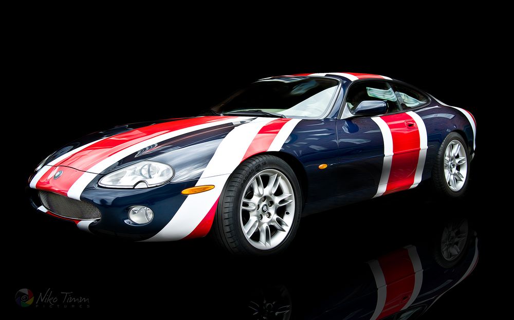 Das wilde Tier Der Jaguar "Union Jack" Foto & Bild autos