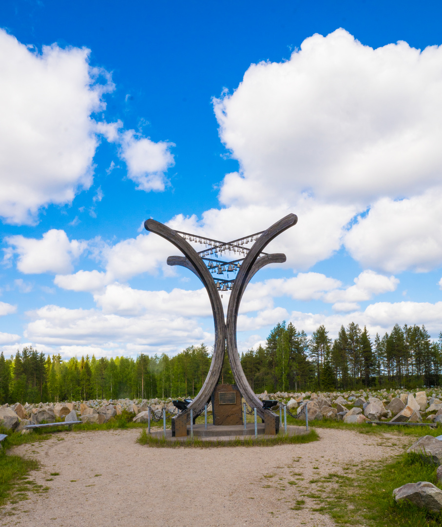 Das Winterkriegsmonument in Raatteen Portti,Finnland