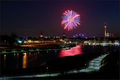 Das Winterleuchten-Feuerwerk ...