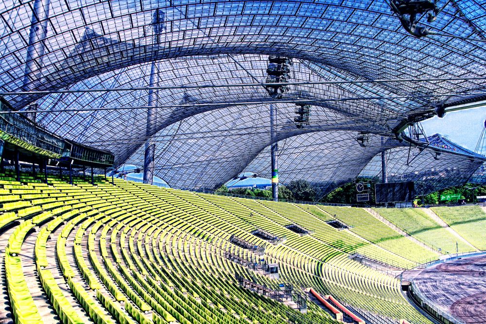 Das wohl bekannteste Stadiondach der Welt...