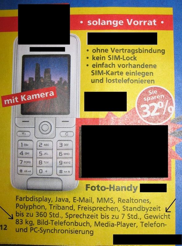 Das wohl schwerste Handy der Welt...