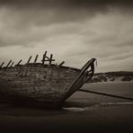 Das Wrack am Strand.....