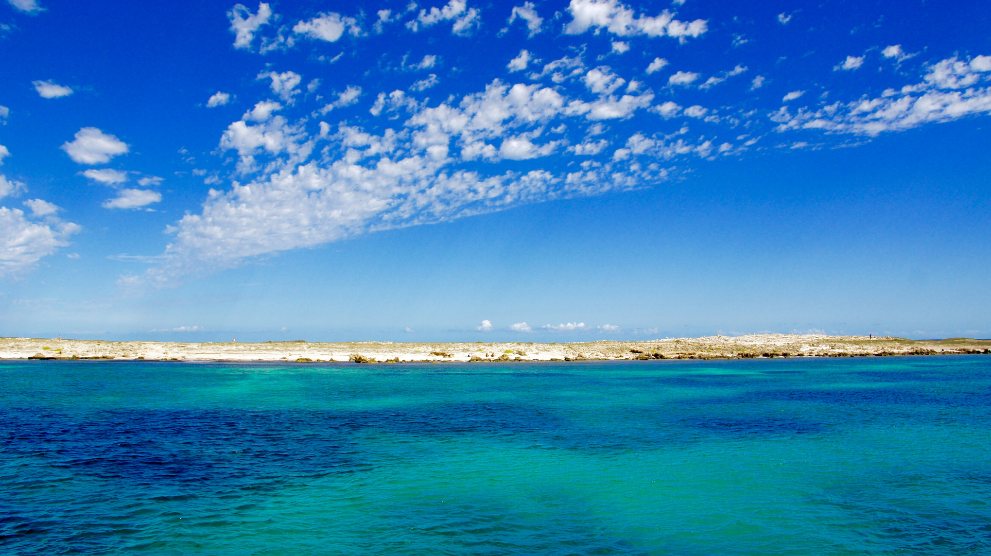 Das wünderschöne Wasser vor der Insel Formentera