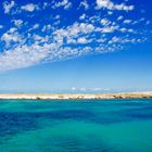 Das wünderschöne Wasser vor der Insel Formentera