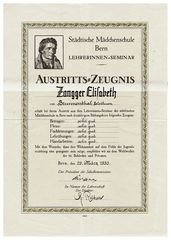 Das Zeugnis