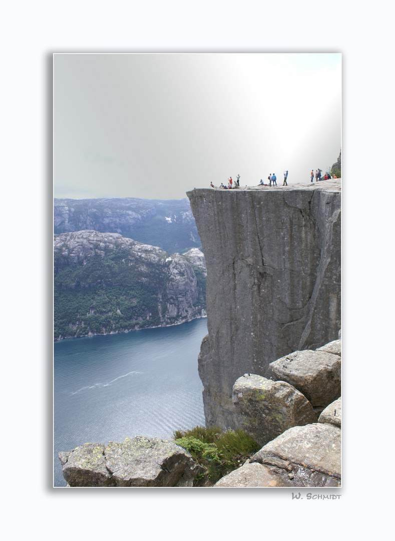 das Ziel, der Preikestolen ist in Sicht ...