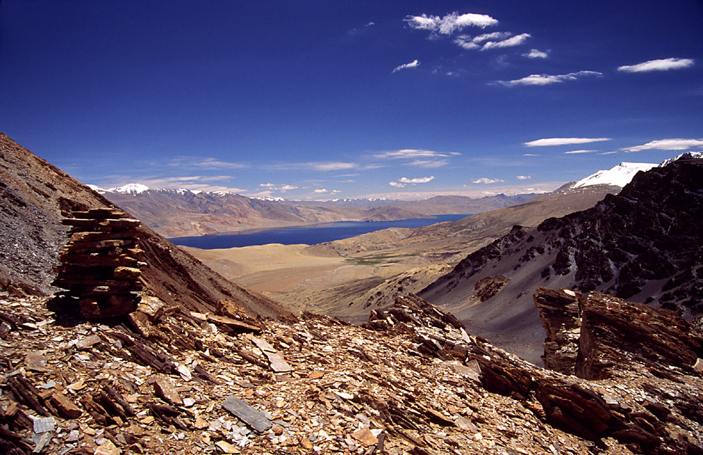 Das Ziel, der Tso-Moriri See, ist in Sicht.