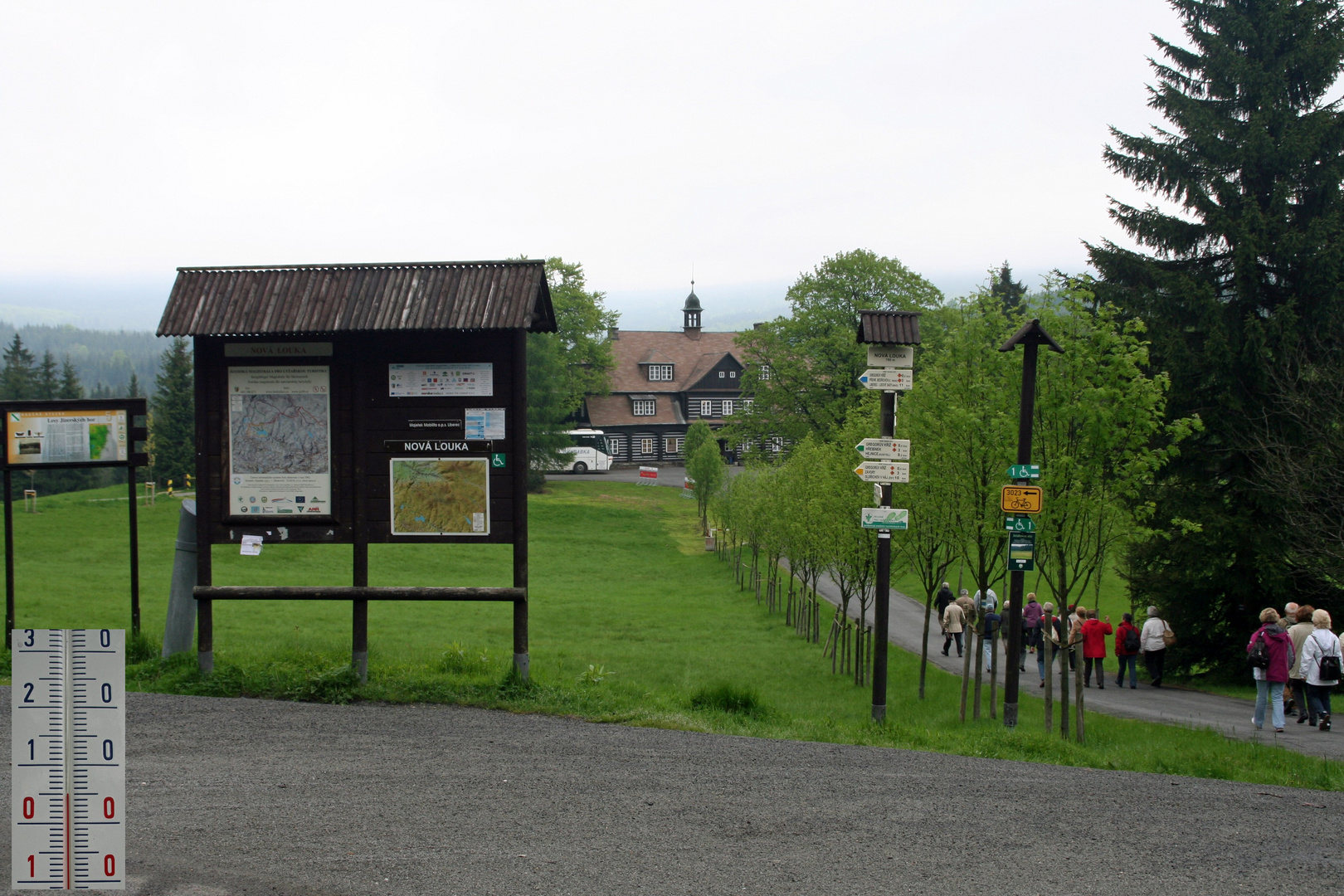 Das Ziel ist in Sicht: Bouda Nova Louka (Baude Neue Wiese)