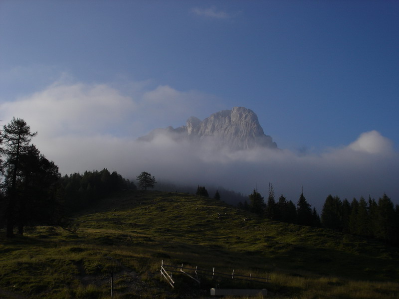 Das Ziel unserer Tour - noch vom Nebel umhüllt