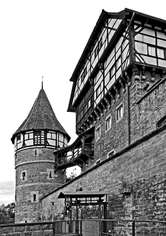 Das Zollernschloss mit dem Wasserturm