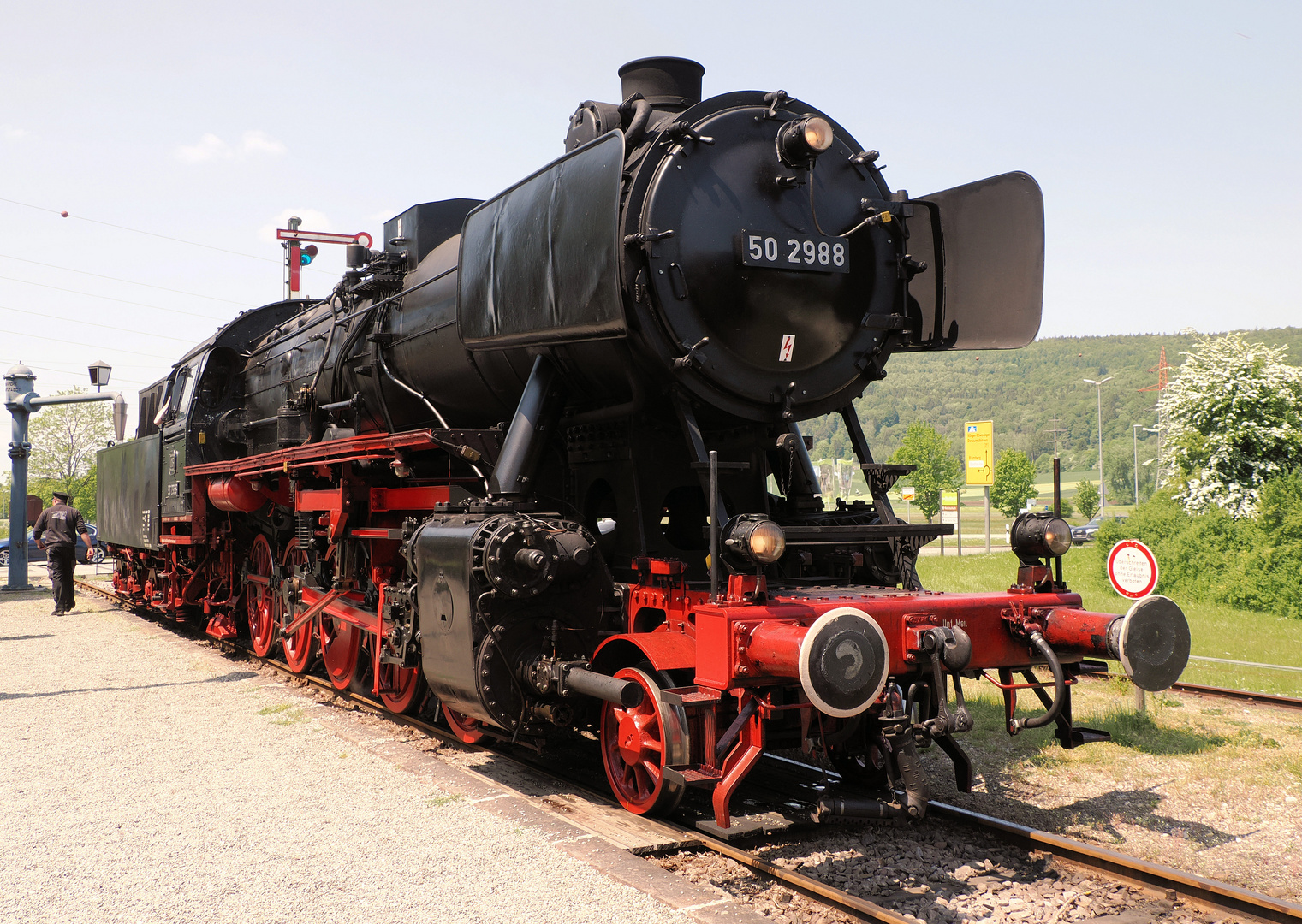 Das Zugpferd der Sauschwänzle Bahn ….