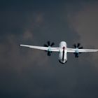 Dash 8-402 P&W PW 150A Turboprop- nach dem Start- in INN- Innsbruck