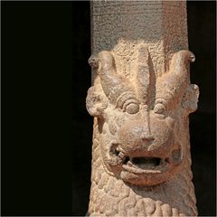 Datail aus dem Varaha Mandapam in Mahabalipuram