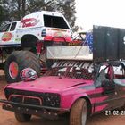 datsun racecar 98 nitroline in the pits