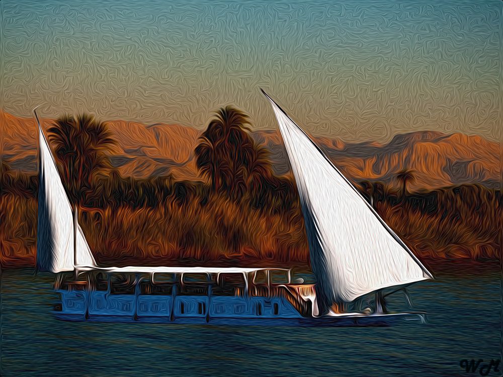 Dau auf dem Nil Foto & Bild abstraktes, formen, nil Bilder auf