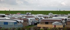 "Dauercamper Campingtraum" - Fensterblick Richtung "Naturerbe Wattenmeer"