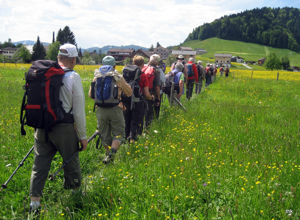 DAV Wangen wandert durch die Engenlochschlucht (Bregenzer Wald)