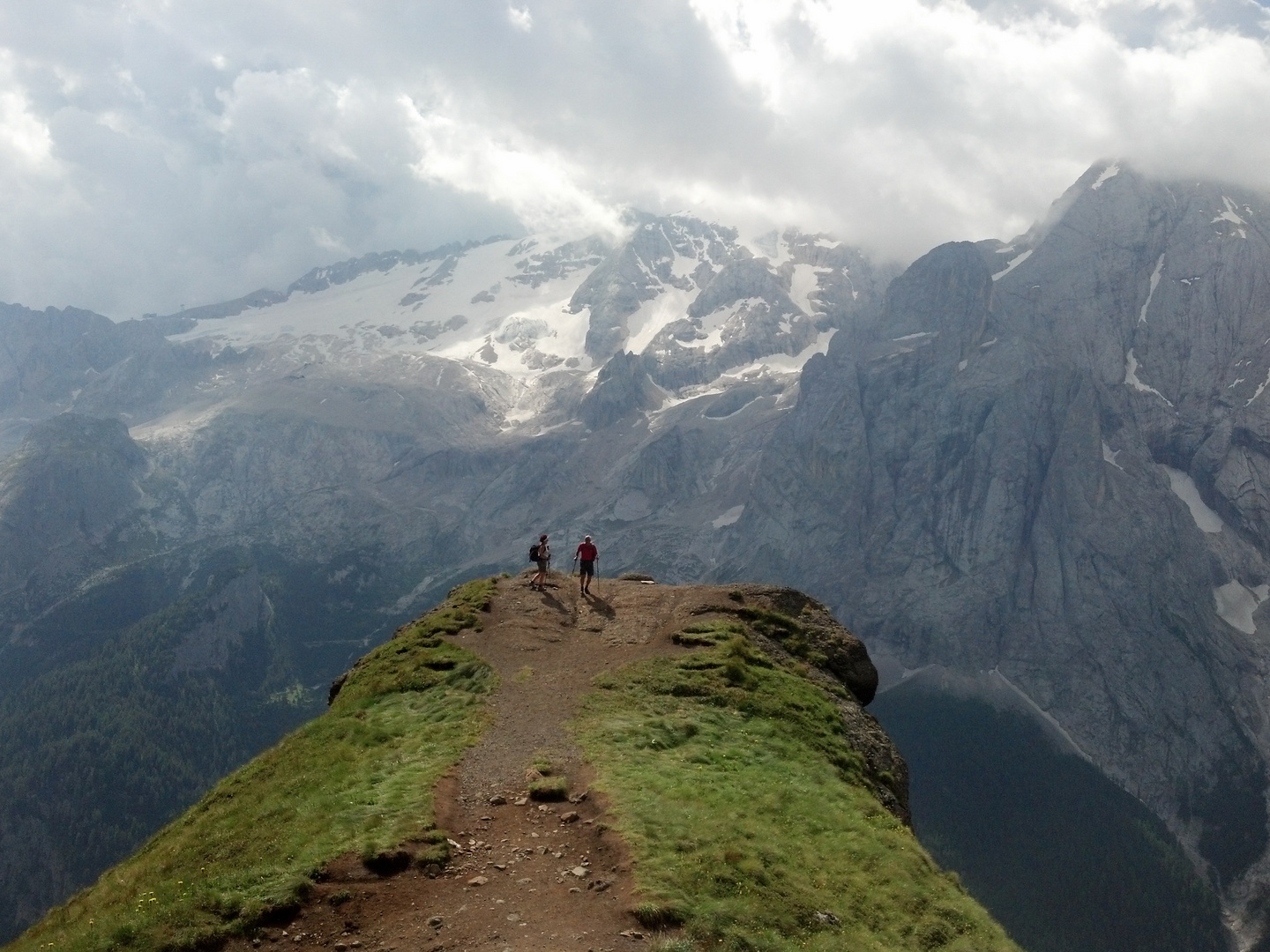 Davanti alla Marmolada